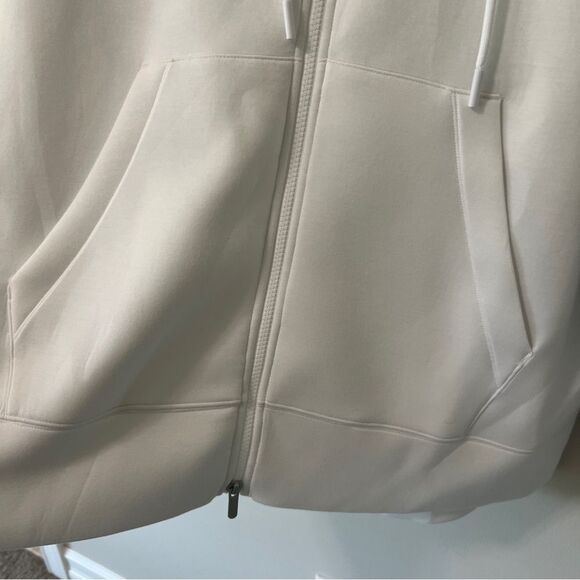 Zella Women’s Oversized White Soft Cozy Zip Up Hoodie Jacket Size Large NWT - Picture 8 of 9